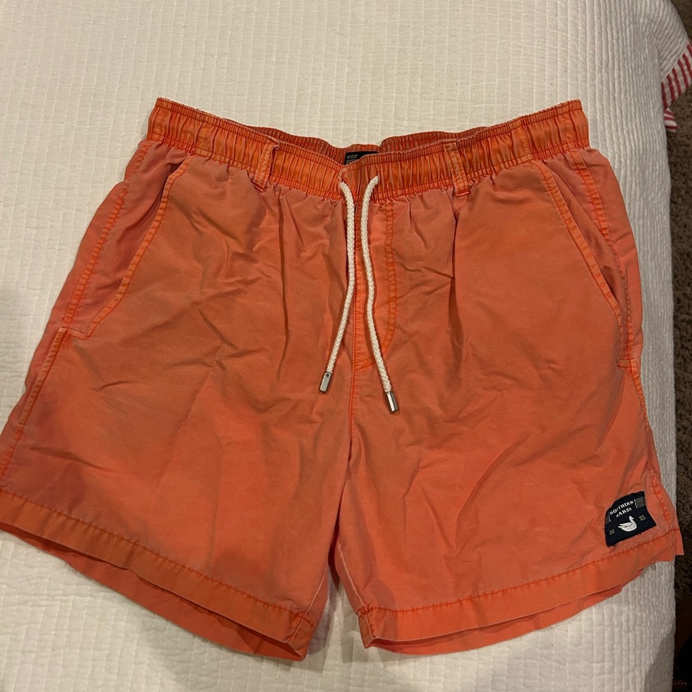 Men's Southern Marsh Orange Swim Shorts
